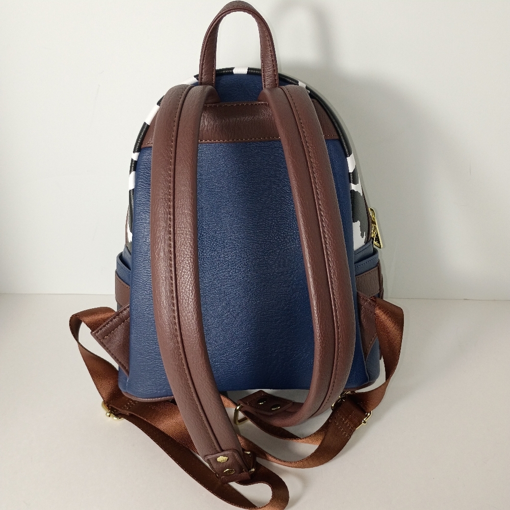 PIXAR loungfly  Disney Woody-Inspired Mini Backpack - Yellow, Blue, Brown - Picture 5 of 12